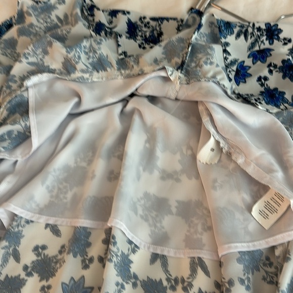 Show Me Your Mumu Blue Floral Salsa Casablanca Selena Maxi Skirt Crop Top Set XS - Picture 15 of 16